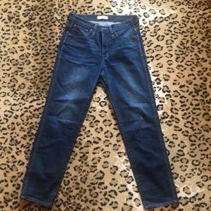 Madewell Slim Straight Jeans Medium Dark Wash